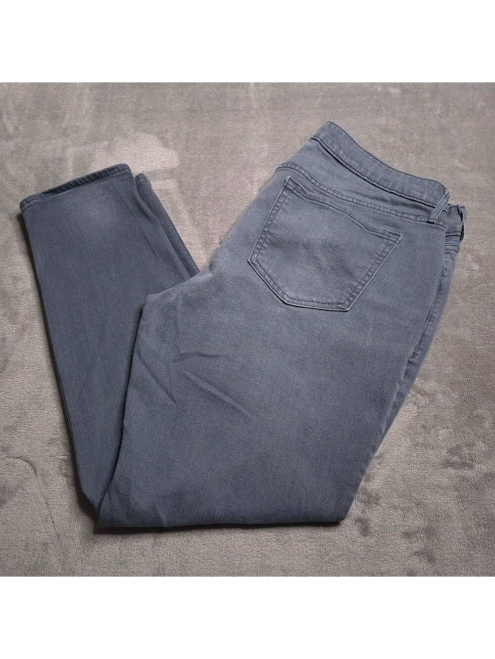 Old Navy Womens The Rockstar Skinny Ankle Jeans 16 Gray Stretch Mid Rise